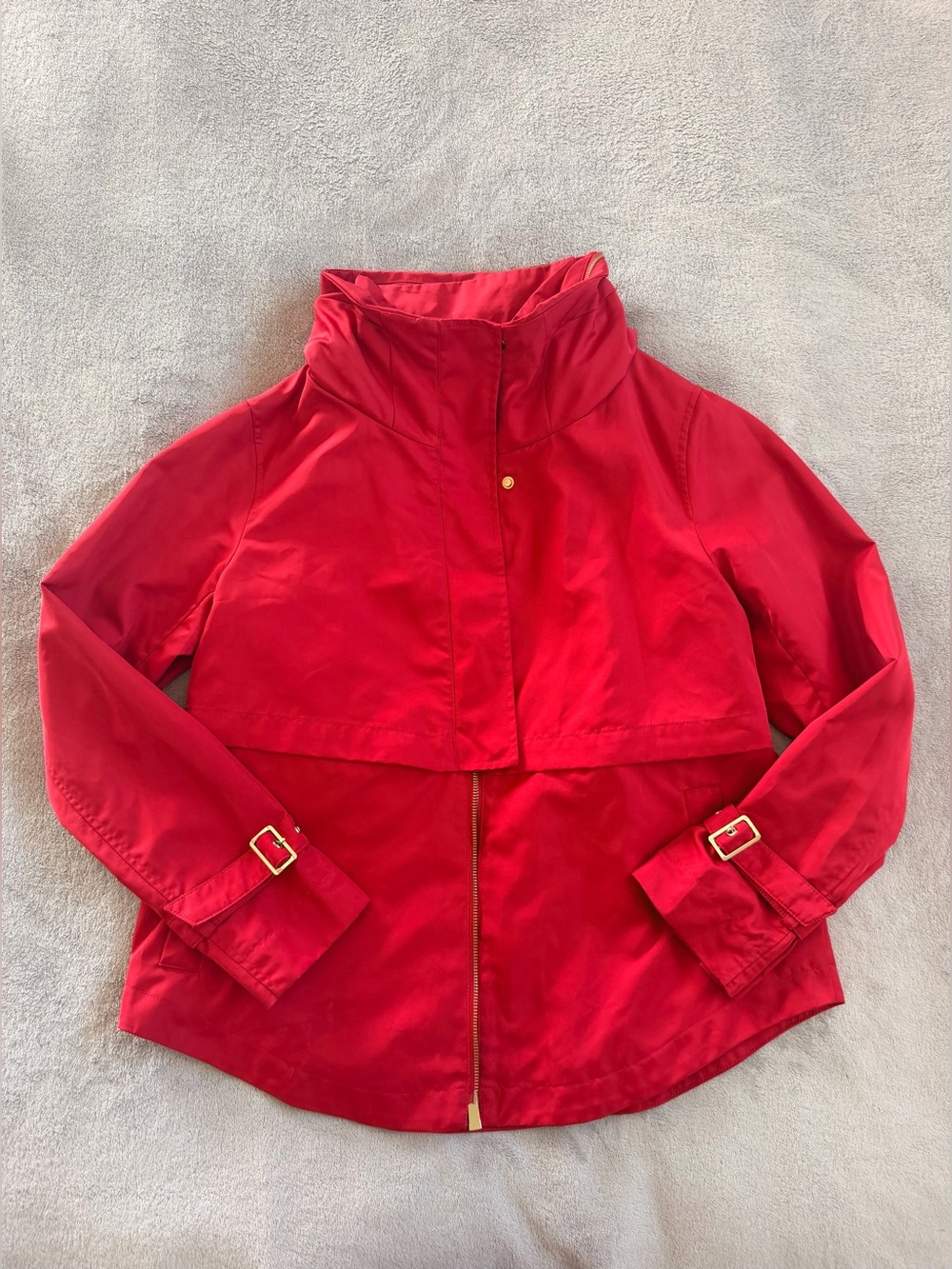 Zara Women’s Red Windbreaker Jacket Size S-M